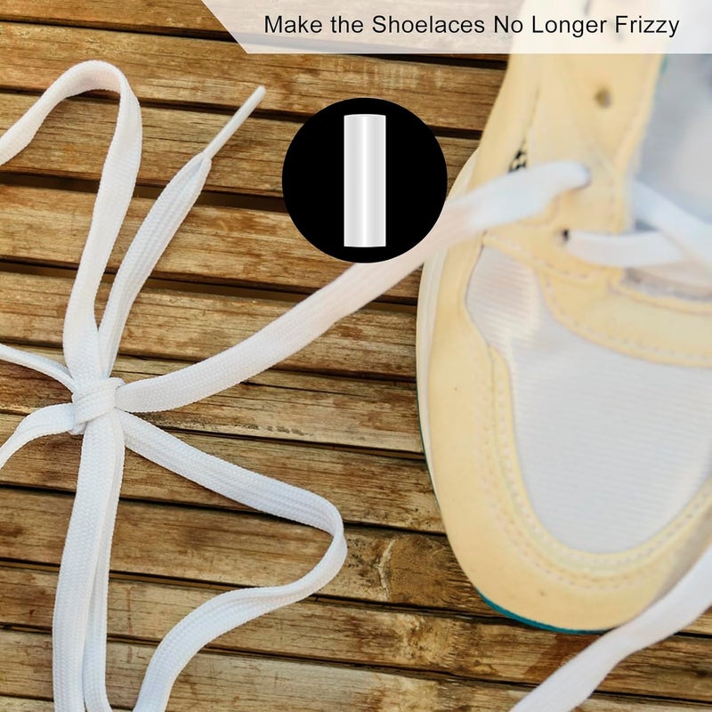 ECNHIVE 50PCS Clear Shoe Lace Ends Tips 0.98''/1.18''/1.57''X0.5'', 3 Size Aglets for Shoelaces Drawstrings Heat Shrink Tubing for Sneaker Shoe Shortening Repair Shoelace Head Cord End Cap Ends Replacement - Image 5